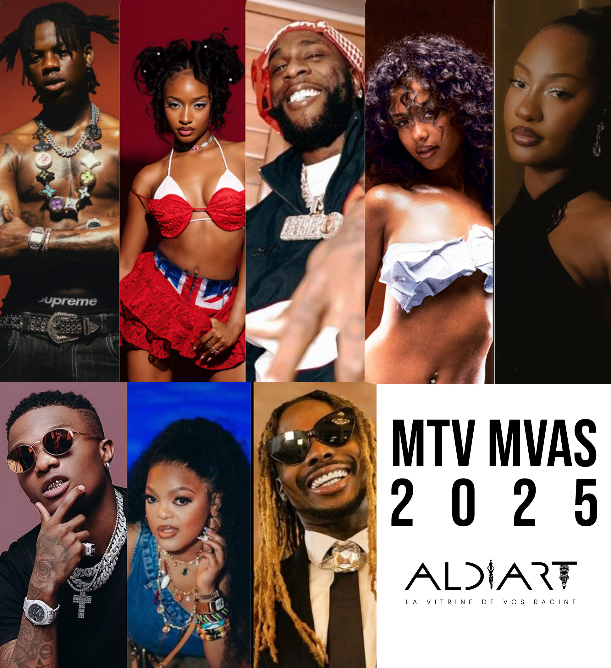 Les artistes africains brillent aux MTV Video Music Awards 2025